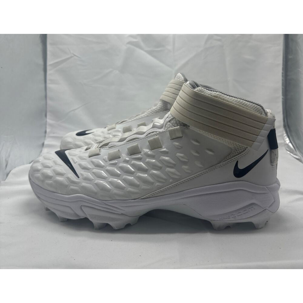 Size 15 Nike Force Savage Pro 2 Shark White Football Cleats PROMO BV5448-101
